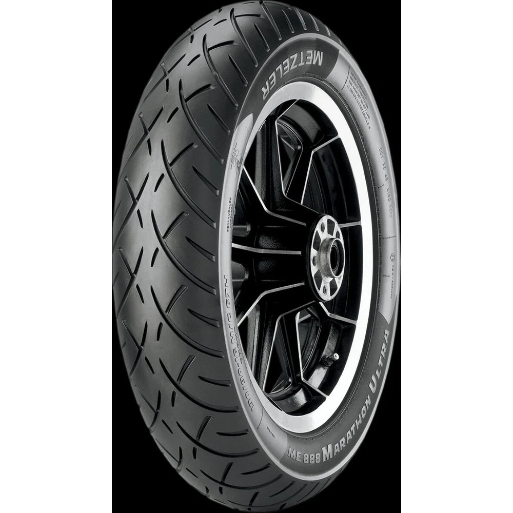 Metzeler ME 888 Marathon Ultra 130/60-21 63H TL – fordæk – originalt Metzeler MC-dæk med stabilitet, komfort og rolig kørefølelse.